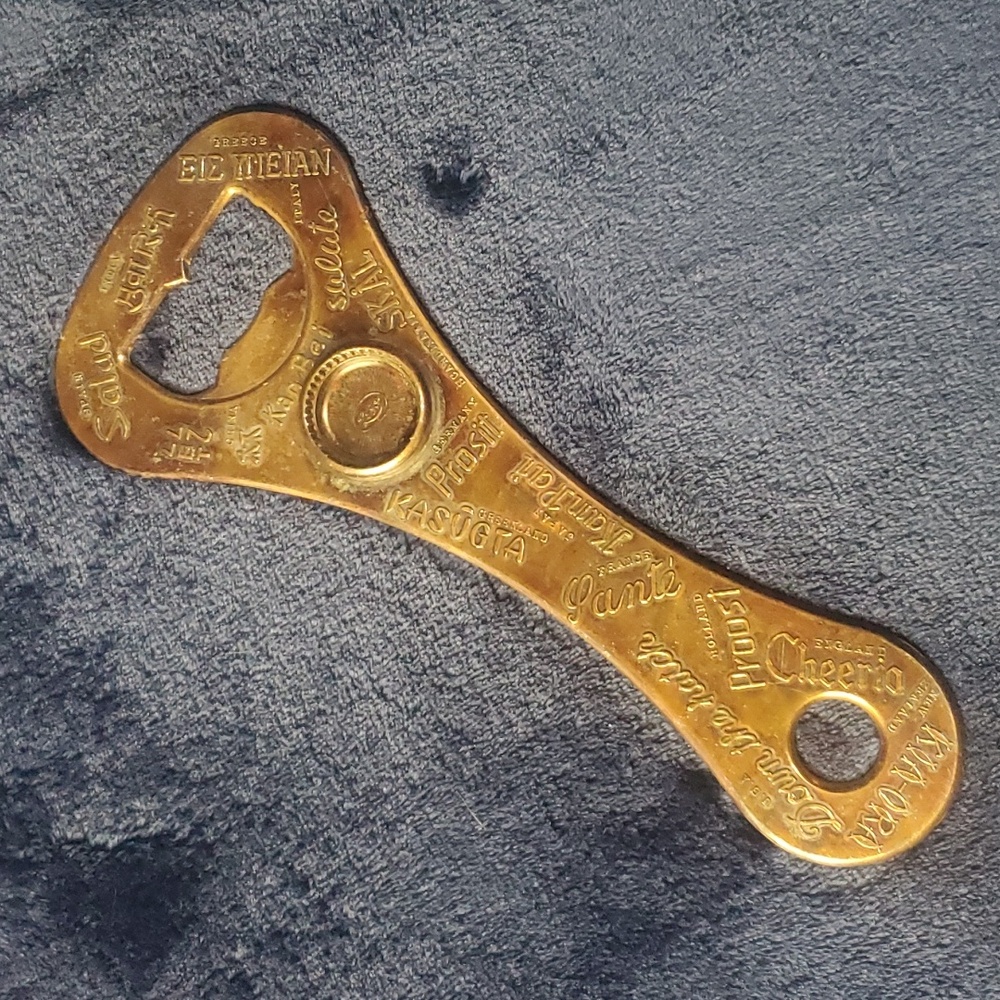 RARE Vintage Giant Copper Bottle Opener